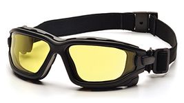 Pyramex Safety I-Force Double Anti-Fog Goggles - Amber Lens