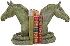 Design Toscano SP915 Americana Equestrian Elegance Horse Cast Iron Sculptural Bookend Pair