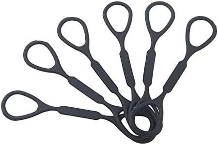 6Pcs Yootones Trumpet Slide Stopper Silicone Stopper Ring Compatible with Yamaha Bach Conn King Trumpet Accessory (Black)