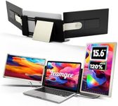 Teamgee Portable Monitor for All Laptops, 15.6" 1080P FHD IPS 120% sRGB, 235° Rotation, Detachable, Plug & Play, Compatible with Windows/Mac/Chrome/PC
