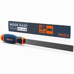 Presch Flat rasp 200mm - Wood rasp with Double-Sided Cut H2 for Clean Edge Processing in Hardwood or softwood - Professional Wood File