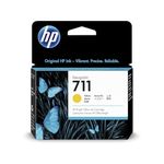 HP 711 CZ132A Yellow 29-ml Genuine HP Ink Cartridge with Original HP Ink, for HP DesignJet T120, T125, T130, T520, T525, T530 Large Format Plotter Printers and HP 711 DesignJet Printhead