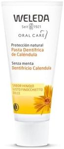 Weleda - Pasta de Dientes de Caléndula, Limpia en Profundidad, Protege los Dientes y las Encías, Compatible con la Homeopatía, 100% Natural, Sabor Anís, Sin Mentol, Vegana, Sin Flúor - 75 ml