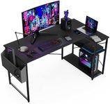 BEXEVUE L Shaped Gaming Desk, 120x7