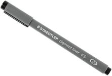 Staedtler Pigment Liner, 0.5mm, Black Ink (308-0.5)