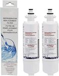 2-piece refrigerator water filter LT700P suitable for LG refrigerators, 6 months/200 gallons NSF 53&42 certified filter replacement ADQ3606101 ADQ3606102 ultra advanced filter