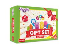 Giggles - Gift Set Classic, Multicolour Baby Toy Gift Set for New Born, Stack,Nest,Link,Squeakers,Teether,Rattle, 6 Months & Above, Infant Toys