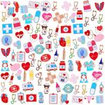 100 Pcs Nurse Enamel Pins Nurse Wee