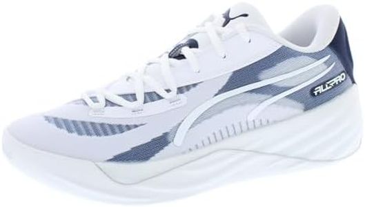 PUMA Mens All-Pro Nitro Team White Athletic Basketball Shoes 11.5