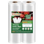 BoxLegend Vacuum Sealer Bags 2 Pack 11" x 25', Food Saver Vacuum Sealer Bags Rolls for Sous Vide, Food Storage & Seal a Meal, BPA Free, Commercial Grade Vac Sac