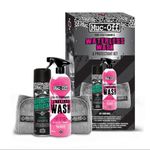 Muc-Off Motorcycle Waterless Wash & Protectant Kit - Motorcycle Cleaning Kit, Motorcycle Detailing Kit - includes Waterless Wash and Protection Spray