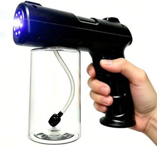 Portable Spray Tan Machine Cordless, Glossy Black, 280ml Spray Tan Gun with Fine Atomization Spray for Salon, Beach Home, Travel - Glossy Black