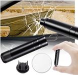 Dauoary Safehammer - Safe Hammer Glass Breaker,2 in 1 Hammerdex Car Window Breaker-Car Safety Hammer Window Glass Breaker and Seat Belt Cutter Emergency (1*Black)