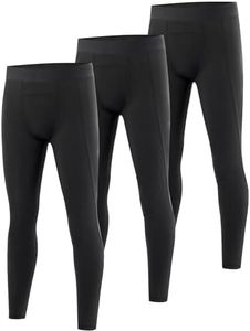 EoBeKee Boys Compression Leggings, Youth Athletic Basketball Base Layer Pants, Kids Quick Dry Tights for Sports Football