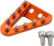 NICECNC Orange Rear Brake Pedal Step Plate Tip Compatible with 125-450 XC/XCF/SX/SXF 2016,125-500 XC/XCF/XCW/SX/SXF/EXC/EXCF/TPi/6D 2017-2023,See Fitment