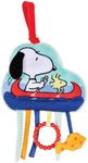 KIDS PREFERRED Peanuts Charlie Brown Snoopy and Woodstock Baby Pulldown Sensory Toy for Kids & Toddlers with Teether Rattle & Stroller Car Seat Loop