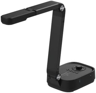 QOMO ScannerCam 100S Portable 13.0 MP 4K Document Camera, with Built-in Mic, LED Light, HDMI/USB, and Extendable Neck. Designed for Online Learning, Web Meeting and Document Scanning, 2 Year Warranty