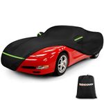 Waterproof Full Car Cover Custom Fit for Chevrolet Corvette C5, 420D Outdoor Car Covers Windproof Heavy Duty All Weather Protection Fit for C5 1996-2004 Chevy Corvette