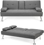 KOMFOTT Upholstered Futon Sofa Bed,