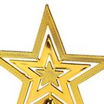 Grabsmart Christmas Tree Topper Star Golden for Tree Decorations - Xmas Tree Decoration - Christmas Decorations Items for Home