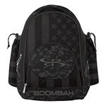 Boombah Tyro Baseball/Softball Bat Backpack - 20" x 15" x 10" - USA Clandestine Black/Dark Charcoal