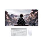 Premium and Anime Extended Mouse Pad, Large Premium Desk Mat Anti Skid Rubber Base for Desktop Laptop PC Office Gaming (Design-1)