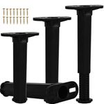 Btowin VCF 4.8-7.2 Inch Adjustable Furniture Legs, 4Pcs Bed Frame Center Support Feet T-Shaped Heavy Duty Plastic Adjustable Height Replacement Feet for Bed Couch Sofa Coffee Table Chair