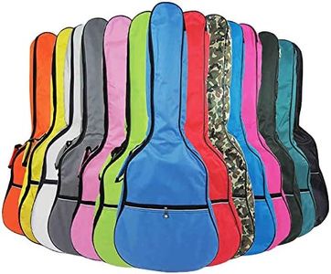 HOT SEAL 5MM Sponge Waterproof Durable Colorful Conventional Guitar Case Bag with Storage (For 40&41 Inch, Black)