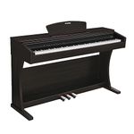 Donner DDP-300 Digital Piano 88 Key Weighted Keyboard for Beginner and Professional, GHS Weighted Keyboard for Kid/Adult at Home/Stage, Triple Pedals, MIDI/USB/Headphone/Audio Output, Dark Rose