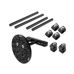 PROAIM Universal Backseat Monitor Control System for in-Car Rigging. Adjustable Single-Seat System Mount Monitor/Wheel/Joystick. Offers Monitoring of Car Chasing Sequences (P-BKST-01)