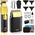 HIENA PRO Foil Shaver Men's Electric Shaver, Epilator Men's Hairdresser, Zero Machine Hair, Hair Trimmer Set, Long Hair Trimmer Kit, T-shaped Trimmer, Beard Trimmer