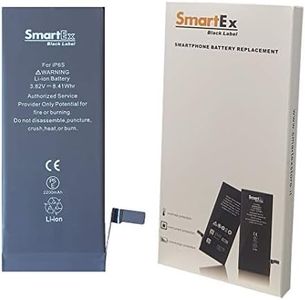 Smartex® Black Label Batterie Compatible avec iPhone 6S - Haute capacité 2200 mAh | Garantie 2 Ans