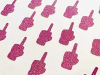 50 x Pink Break Up Middle finger Confetti | Divorce Table Confetti