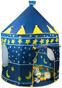 Tenda per bambini - castello/palazzo per casa e giardino - blu #1163