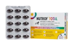 Nutrof Total Capsules – Eye Health Supplement with Lutein, Zeaxanthin, Omega 3, and Antioxidants | Essential Nutrients for Optimal Eye Health | Pack of 30 Capsules (1 Capsule per Day - 1-Month Supply)