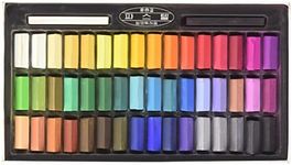 Non Toxic Mungyo Soft Pastel Set of 48 Assorted Colours Square Chalk