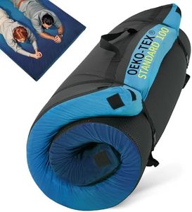Memory Foam Camping Mattress Sleeping Pad, Portable Roll up Mattress with Travel Bag, 3 Inch Waterproof Camping Mat for Car Tent Floor, Comfortable Sleeping Mats for Guests and Adults Sleepover
