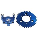 sthus CNC 36T Sprocket with 1.5" Adapter Fit 60cc 66cc 80cc Motorized Bicycle(Blue)