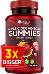 Apple Cider Vinegar Vegan Gummies Huge 3 Months Supply with The Mother High Strength + Vitamin B12 Folate Pomegranate & Beetroot – Fresh Pure Unfiltered Vinegar Not Powder