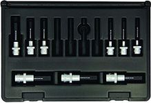 Bondhus 30299 Socket Hex Bit Tool Set with Sockets, 2", 9 Piece