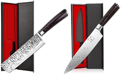 imarku 7-inch Nakiri Knife Vegetable Meat Cleaver Knife with Ergonomic Handle Chef Knife - 8 Inch Home Essentials Sharp Kitchen knife