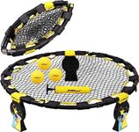 JOGENMAX Outdoor Game Set, Fully Foldable, Detachable Legs, Includes 3 Balls,Drawstring Bag,Played Indoor/Outdoor, Lawn, Yard, Beach, Tailgate, Park, Gift for Boys, Girls, Teens, Adults, Family