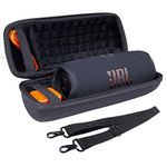 co2CREA EVA Hard Travel Carrying Storage Case for JBL Charge 4 / JBL Charge 5 WiFi and Portable Bluetooth Speaker,Black Case Only