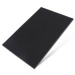 Facmogu Heavy Duty Bar Mat PVC Rubber Wet Dish Drying Spill Matting 18 x 12 Inch Non Slip Heat Resistant for KTV Bar Glass, Restaurant, Home Counters