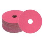 HARFINGTON 25PCS Aluminum Oxide Resin Fiber Grinding and Sanding Discs 4-1/2" x 7/8" Center Hole 50 Grit Fiber Abrasive Discs for Grinding Polishing