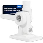 Five Oceans Boat VHF Marine Radio Antenna Mount White Nylon - FO4766