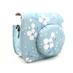 CLOVER Flower Pattern Camera Case Bag With Shoulder Strap & Pocket For Fujifilm Instax Mini 8 Instant Camera