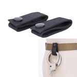 Handcuff Strap Tactical Molle Strap Tactical Pouches Nylon Holder Single Snap Slide-On Quick Release Clip Hook for 2.25" Duty Belts Belt Keepers for Duty Belt Keeper Clip