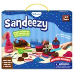 Skillmatics Sandeezy Pretend Play Desserts Set – Sand Playset with Moulds, Tools & Toppings, Sensory Toy for Kids, Non-Toxic, Mess-Free, Creative Indoor Activity Ages 3, 4, 5, 6, 7