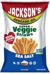 Jackson’s Super Veggie Straws (Sea Salt, 6.5 oz, Pack of 6) – Gluten Free, Vegan, Snacks for Kids & Adults – Made with Premium Avocado Oil – Allergen-friendly, Veggie Straws Individual Bags